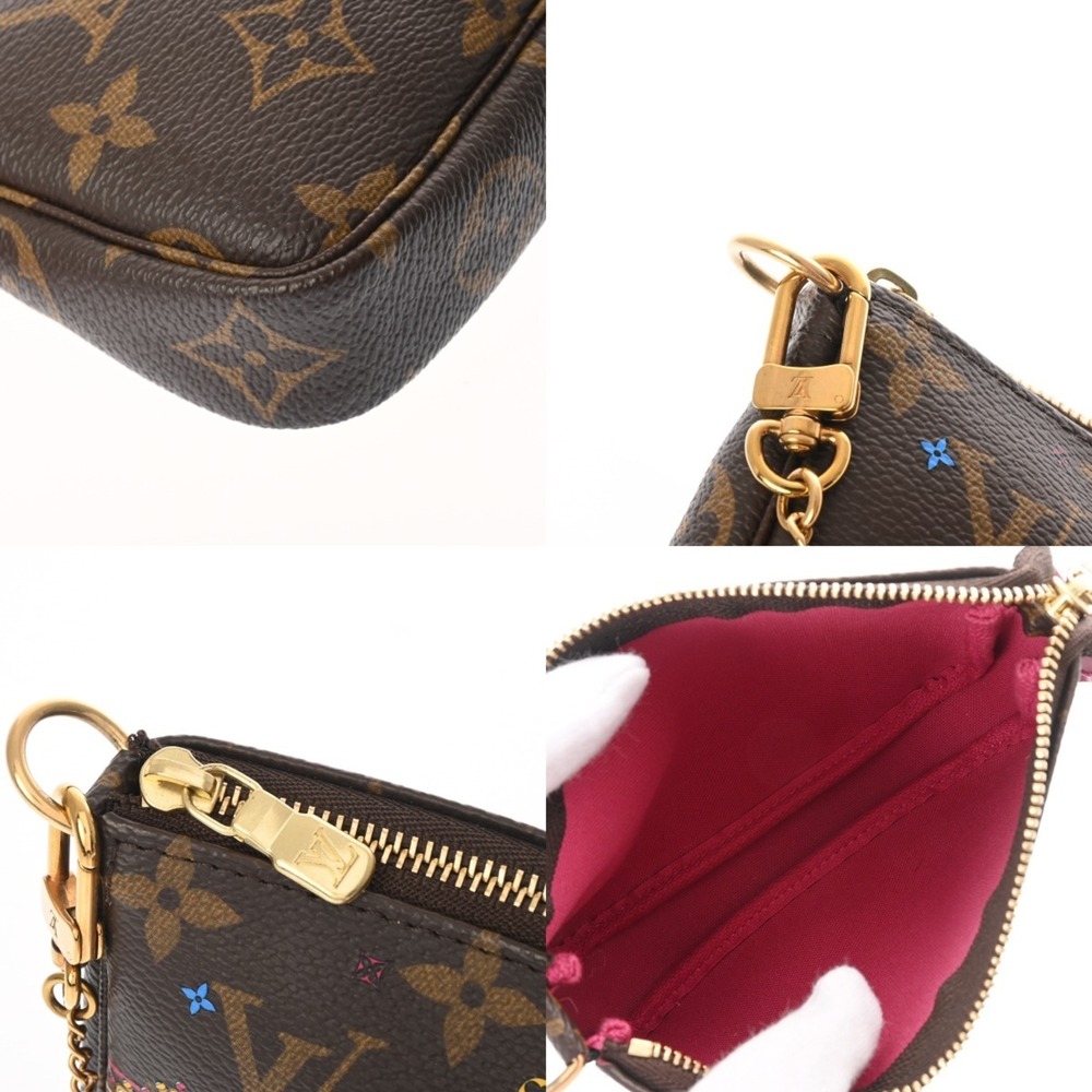 LOUIS VUITTON Authentic Brown Monogram Canvas Pochette Pouch - Picture 10 of 11